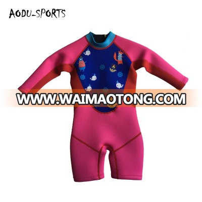 Customized design SBR surfing suits kids shorty neoprene wetsuits