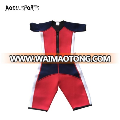 Wholesale logo printed short kids waterproof 3mm neoprene wetsuits